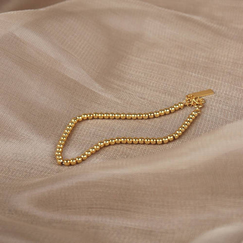 Minimalist Beads Bracelet Gold Vermeil - Zafari Studio Jewelry